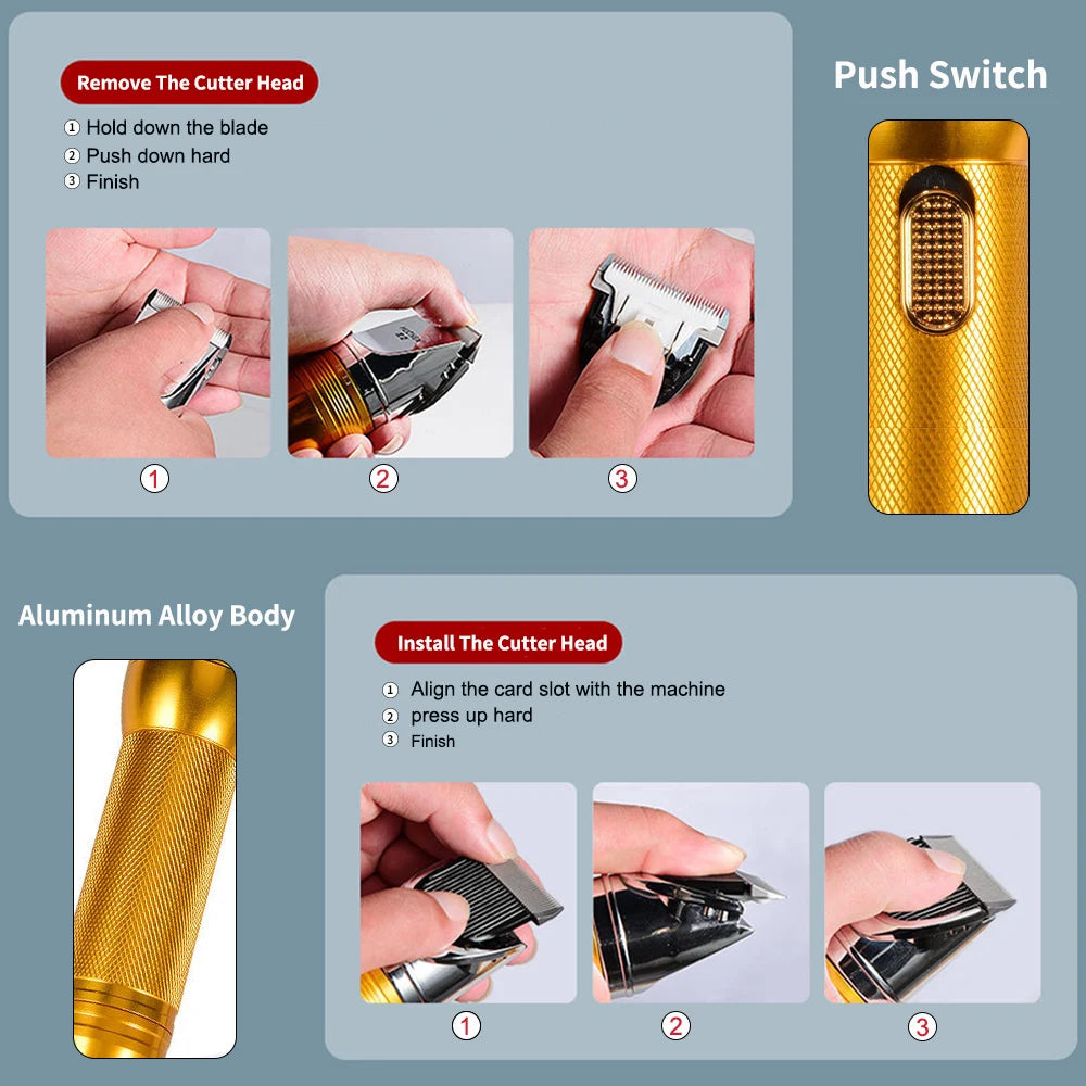 380W 12V Cordless Pet Hair Trimmer